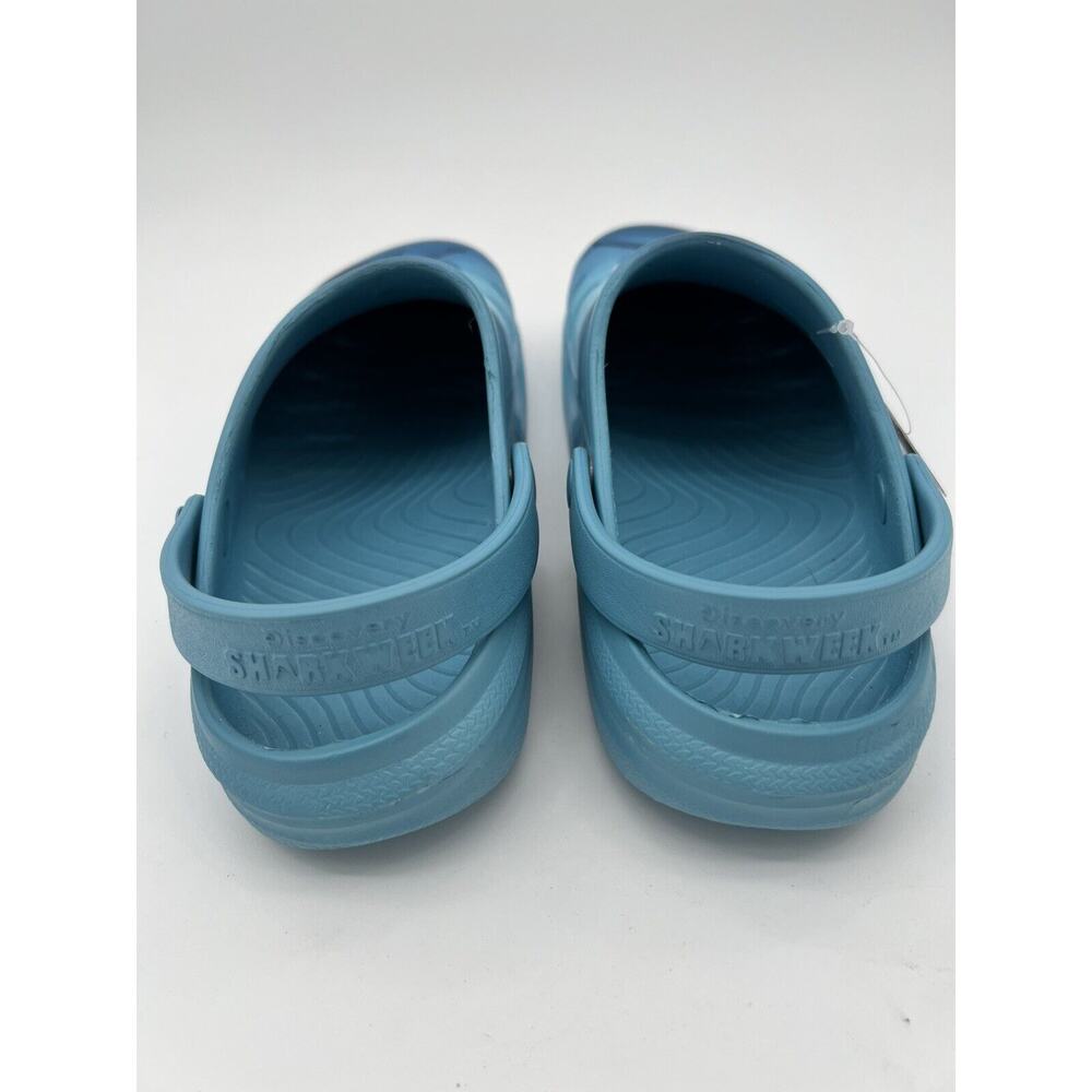Rugged Shark, Blue Shark clogs,Boys size 6 Washable Floatable Comfortable - Picture 5 of 11